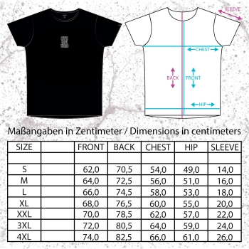 sizechart relaxed shirt alebrije